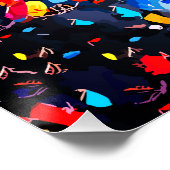 表現者鮮やかの熱帯鳥の壁芸術 ポスター (コーナー)