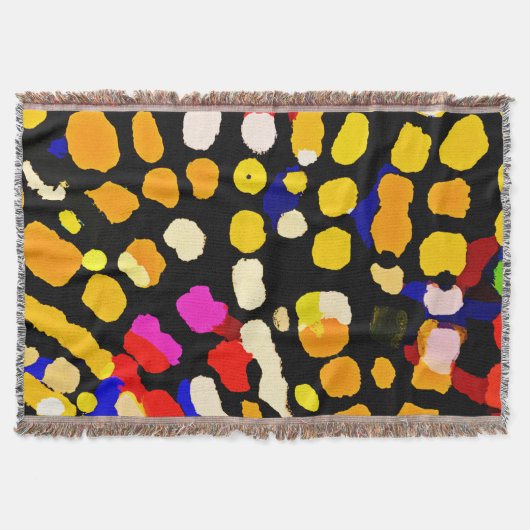 表現色パ遊ターン スローブランケット (正面)