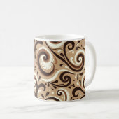 表現芸術の渦巻き コーヒーマグカップ (正面右)