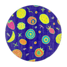 表現豊かなネオンフルーツのアーティストパターン