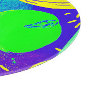 表現豊かなフルーツのネオンカラーパターンアート カッティングボード (角)