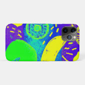 表現豊かなフルーツのネオンカラーパターンアート Case-Mate iPhoneケース (裏面(横))