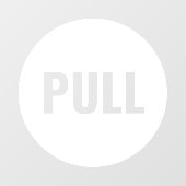 表現豊かなモダンな白の引きドアステッカー ウィンドウサイン (シート)