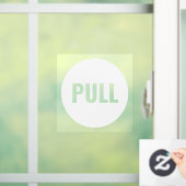 表現豊かなモダンな白の引きドアステッカー ウィンドウサイン (ホーム)