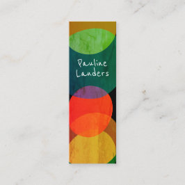 表現豊かな円形 スキニー名刺