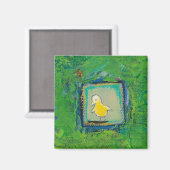 表現豊かな小さな鳥 – まだ学の – おもしろいアート マグネット (正面/裏面)