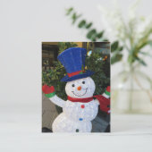 表現雪だるま ポストカード (スタンド正面)