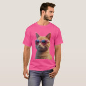 表現3Dオレンジキャットティー Tシャツ (正面フル)