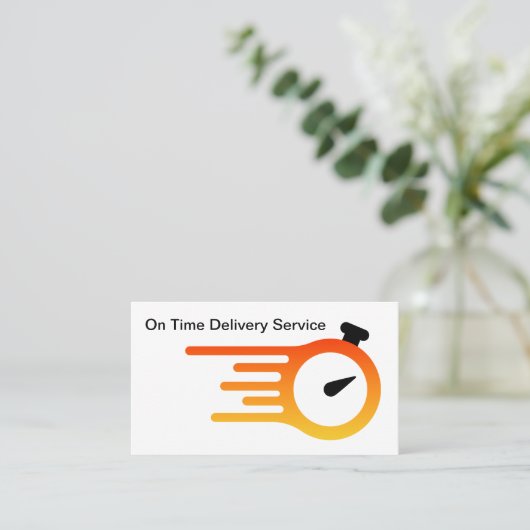 表現Delivery Services Courier Business Card 名刺 (スタンド正面)