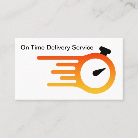 表現Delivery Services Courier Business Card 名刺 (正面)