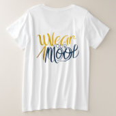 表現Tシャツ:衣服で気分をスタイル プラスサイズTシャツ (デザイン裏面)