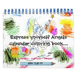 表現Yoursem™ Angel Calendar Coloring Book カレンダー