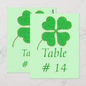 表番号はがき、緑のシャムロック金ゴールドドット ポストカード (正面/裏面)