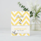 表番号カスタム山形黄灰色はがき ポストカード (スタンド正面)