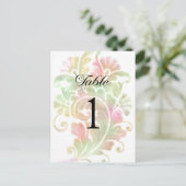 表番号カラフル水彩 ポストカード (スタンド正面)