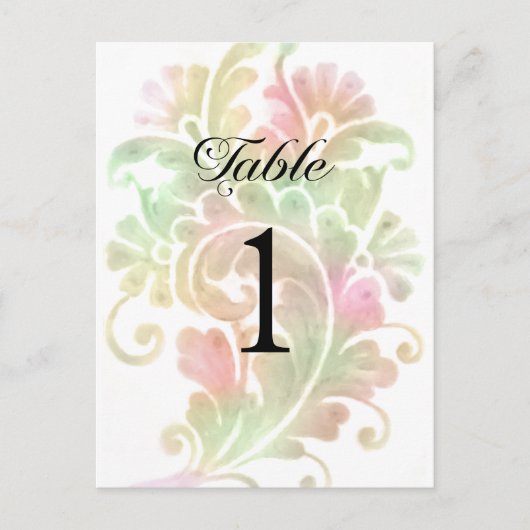 表番号カラフル水彩 ポストカード (正面)