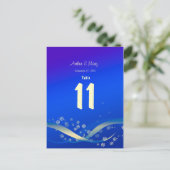 表番号カード冬の夜 ポストカード (スタンド正面)