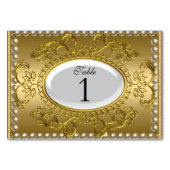 表番号カード王室の白金ゴールド テーブルナンバー (裏面)