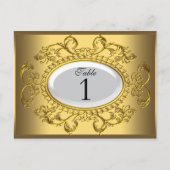 表番号カード王室の白金ゴールド ポストカード (正面)