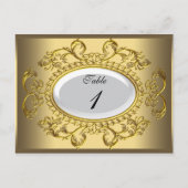 表番号カード王室の白金ゴールド ポストカード (正面)