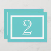 表番号カード – アクア – カスタマイズ可能 ポストカード (正面/裏面)