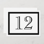 表番号カード（白黒） ポストカード (正面/裏面)