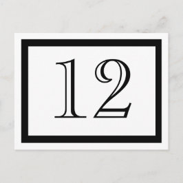 表番号カード（白黒） ポストカード