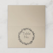 表番号テンプレートカスタマイズカーシンプルド プレイスカード (外部開封)