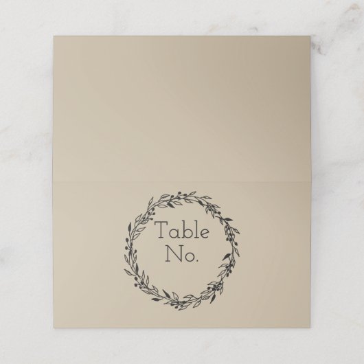 表番号テンプレートカスタマイズカーシンプルド プレイスカード (外部開封)