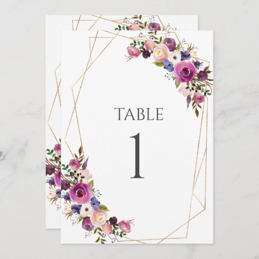 表番号パープルとブルーのバラ (正面/裏面)