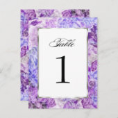 表番号パープルフローラダマスク ポストカード (正面/裏面)