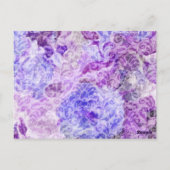 表番号パープルフローラダマスク ポストカード (裏面)
