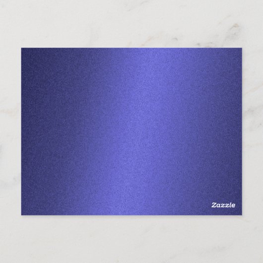 表番号プレーン青きらめく ポストカード (裏面)