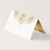 表番号座席表華美金ゴールド曼荼羅 名刺 (裏面)