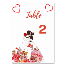 表番号結婚のカード テーブルナンバー