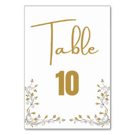 表番号結婚のカード テーブルナンバー