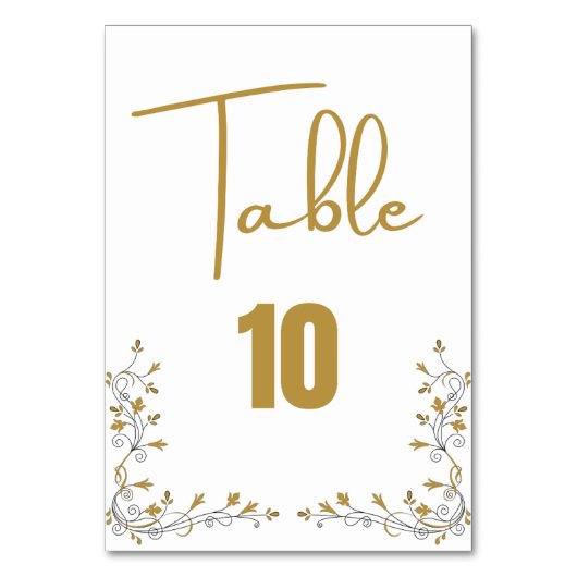 表番号結婚のカード テーブルナンバー (正面)