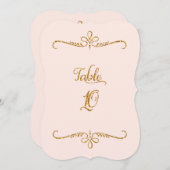 表番号10、スクリプトファンシーレタリング披露宴 招待状 (正面/裏面)