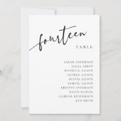 表番号14 14座席表カード 招待状 (正面)