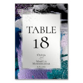 表番号|シルバーティール(緑がかった色)オーキッドメタリックストローク テーブルナンバー (裏面)