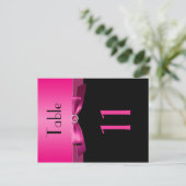 表番号（両面ピンクと黒） ポストカード (スタンド正面)