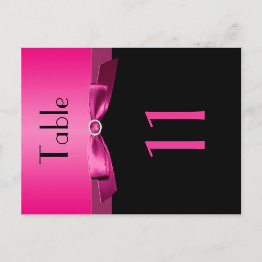 表番号（両面ピンクと黒） ポストカード (正面)