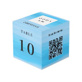 表番号QRコードメニュービーチロゴ フォトキューブ (裏面アングル)