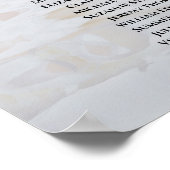 表白牡丹の結婚座席表14 ポスター (角)