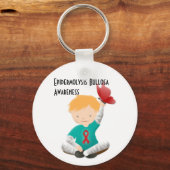 表皮剥離ブルサ認識度キーチェーン キーホルダー (正面)