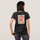 表皮剥離ブルサ認識度リボンエンジェルシャツ Tシャツ (裏面フル)