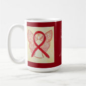 表皮剥離症(EB)認識度リボンマグカップ コーヒーマグカップ (左)