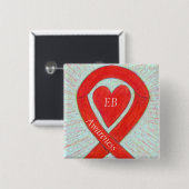 表皮剥離EB(Epidermolisis Bullosa)認識度リボンピン 缶バッジ (正面&裏面)