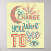 表示したい変更やる気を起こさせる引用文 ポスター (正面)