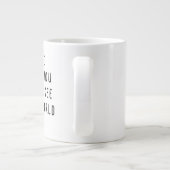 表示したい変更タイポグラフィ引用文 ジャンボコーヒーマグカップ (裏面)